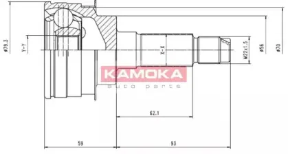 Шарнирный комплект, приводной вал KAMOKA купить