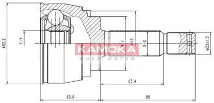 Шарнирный комплект, приводной вал KAMOKA купить