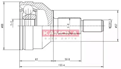 Шарнирный комплект, приводной вал KAMOKA купить