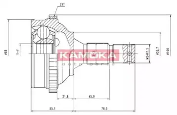 Шарнирный комплект, приводной вал KAMOKA купить