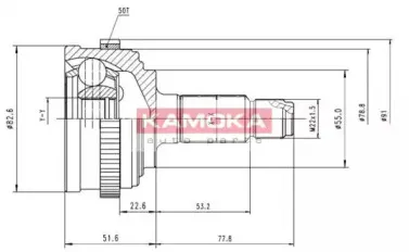 Шарнирный комплект, приводной вал KAMOKA купить