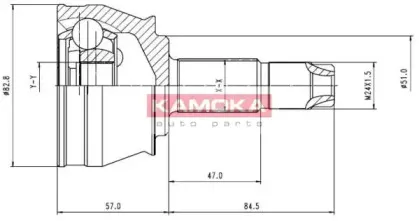 Шарнирный комплект, приводной вал KAMOKA купить