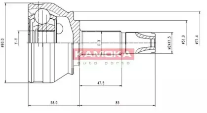 Шарнирный комплект, приводной вал KAMOKA купить