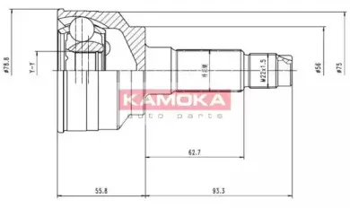 Шарнирный комплект, приводной вал KAMOKA купить
