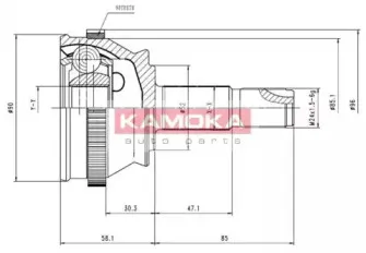 Шарнирный комплект, приводной вал KAMOKA купить