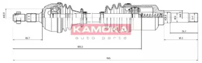 Приводной вал KAMOKA купить