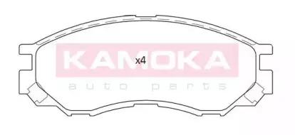 Комплект тормозных колодок, дисковый тормоз KAMOKA купить