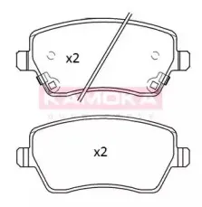 Комплект тормозных колодок, дисковый тормоз KAMOKA купить
