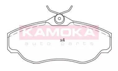 Комплект тормозных колодок, дисковый тормоз KAMOKA купить