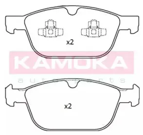 Комплект тормозных колодок, дисковый тормоз KAMOKA купить