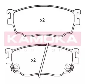 Комплект тормозных колодок, дисковый тормоз KAMOKA купить