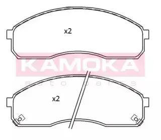Комплект тормозных колодок, дисковый тормоз KAMOKA купить