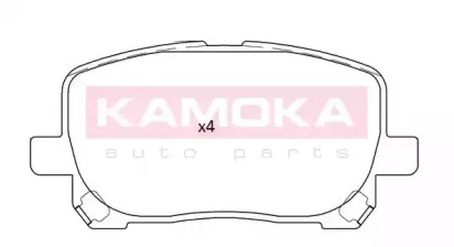 Комплект тормозных колодок, дисковый тормоз KAMOKA купить