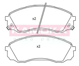 Комплект тормозных колодок, дисковый тормоз KAMOKA купить
