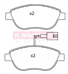Комплект тормозных колодок, дисковый тормоз KAMOKA купить