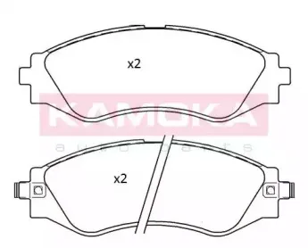 Комплект тормозных колодок, дисковый тормоз KAMOKA купить