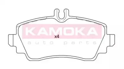 Комплект тормозных колодок, дисковый тормоз KAMOKA купить