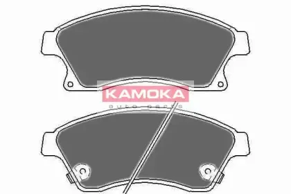 Комплект тормозных колодок, дисковый тормоз KAMOKA купить