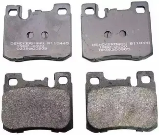 Комплект тормозных колодок, дисковый тормоз DENCKERMANN купить