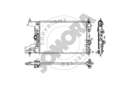 Радиатор, охлаждение двигателя SOMORA купить