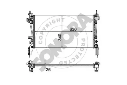 Радиатор, охлаждение двигателя SOMORA купить
