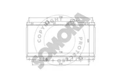 Радиатор, охлаждение двигателя SOMORA купить