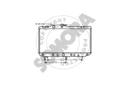 Радиатор, охлаждение двигателя SOMORA купить