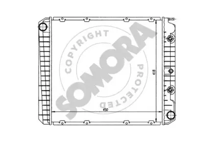 Радиатор, охлаждение двигателя SOMORA купить