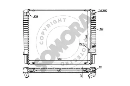 Радиатор, охлаждение двигателя SOMORA купить
