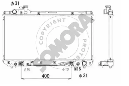 Радиатор, охлаждение двигателя SOMORA купить