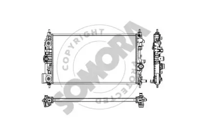 Радиатор, охлаждение двигателя SOMORA купить
