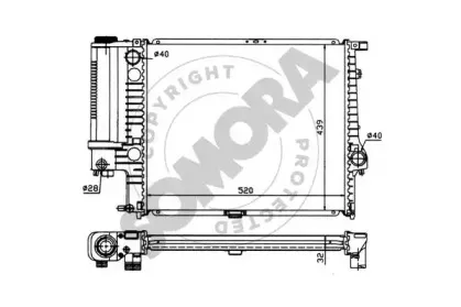 Радиатор, охлаждение двигателя SOMORA купить