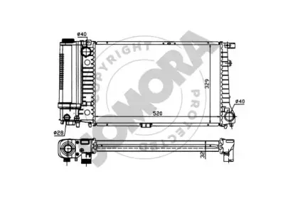 Радиатор, охлаждение двигателя SOMORA купить