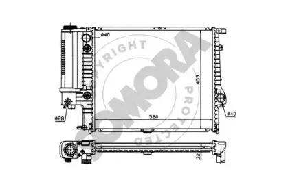 Радиатор, охлаждение двигателя SOMORA купить