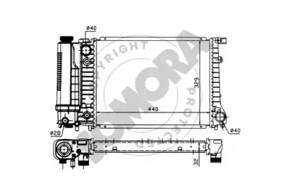 Радиатор, охлаждение двигателя SOMORA купить