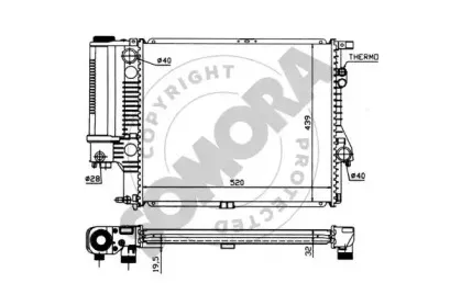 Радиатор, охлаждение двигателя SOMORA купить
