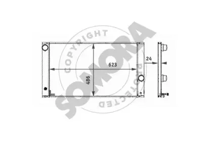 Радиатор, охлаждение двигателя SOMORA купить