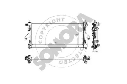 Радиатор, охлаждение двигателя SOMORA купить