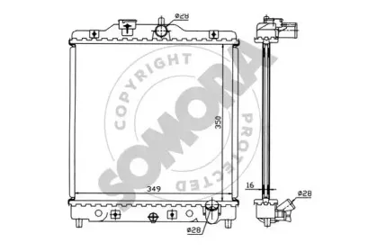Радиатор, охлаждение двигателя SOMORA купить