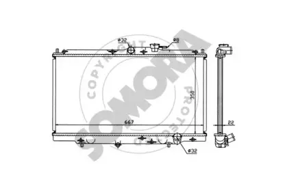 Радиатор, охлаждение двигателя SOMORA купить