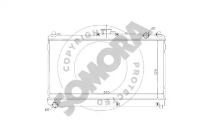 Радиатор, охлаждение двигателя SOMORA купить
