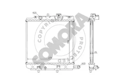 Радиатор, охлаждение двигателя SOMORA купить