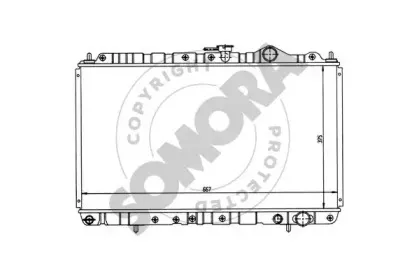 Радиатор, охлаждение двигателя SOMORA купить
