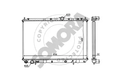 Радиатор, охлаждение двигателя SOMORA купить