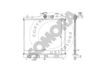 Радиатор, охлаждение двигателя SOMORA купить