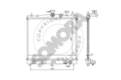 Радиатор, охлаждение двигателя SOMORA купить