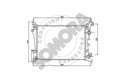 Радиатор, охлаждение двигателя SOMORA купить