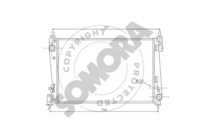 Радиатор, охлаждение двигателя SOMORA купить
