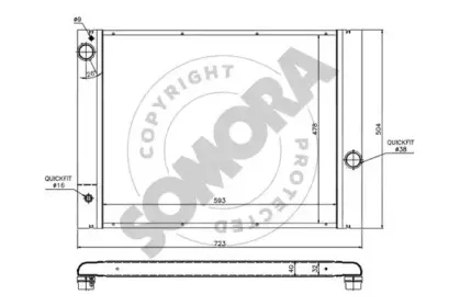 Радиатор, охлаждение двигателя SOMORA купить