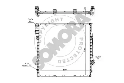 Радиатор, охлаждение двигателя SOMORA купить